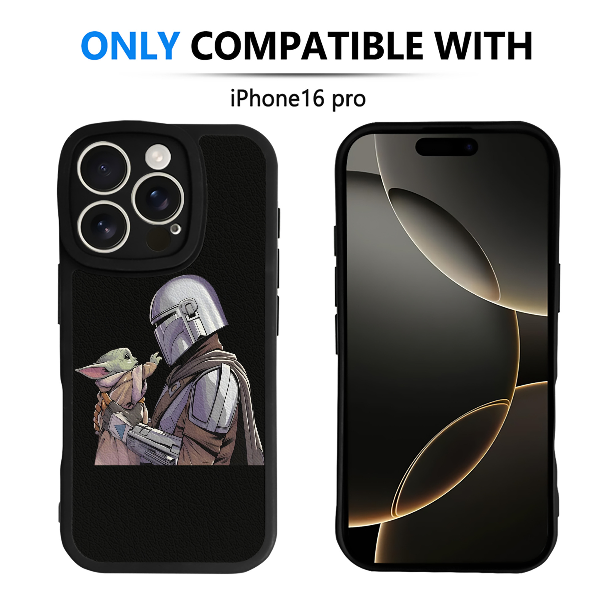 （画像用） スター・ウォーズ Star Wars 【iPhone 16シリーズ対応】シリコンスマホケース（レザー調） 材質：シリコン